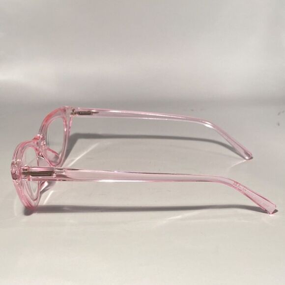 1129 Emma Cateye Reading Glasses 2.50 Clear Pink Readers NWT - Picture 4 of 10